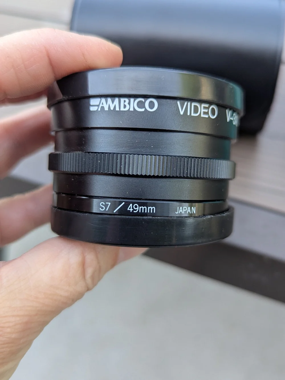 Ambico Val-U-Lens Kit (Model V-3100) featuring a 1.5X telephoto lens and a 0.5X